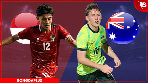 20h15 ngày 11/6: U19 Indonesia vs U19 Australia